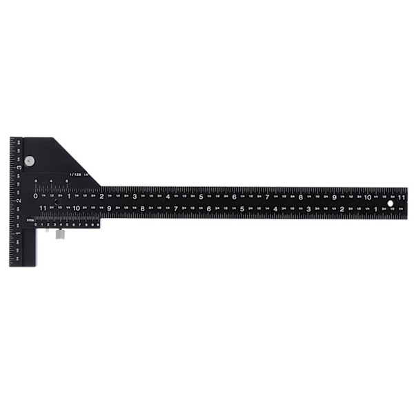 1 stk Trebearbeiding T-linjal Trebearbeiding Aluminiumslegering Tre Skriver Mål Skrivelinjal