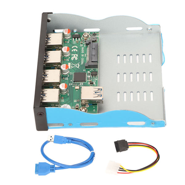 Etupaneeli USB 3.1 Hub 3.25 tuumaa 10 Gbps 4 downstream-porttia 1 uplink-portti Työpöytätietokoneen etupaneelin telakointiasema toimistoon