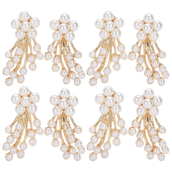 Pärlor Strass Blommor DIY Kläder Skor Smycken Dekoration Tillbehör 3 x 1,8 cm Pärla Shooting Star Bukett