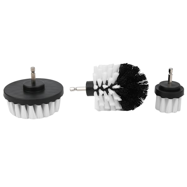 3 Stk Borebørstesæt Power Scrubber Rengøringstilbehør Nylon til Badekar Flise Toilet