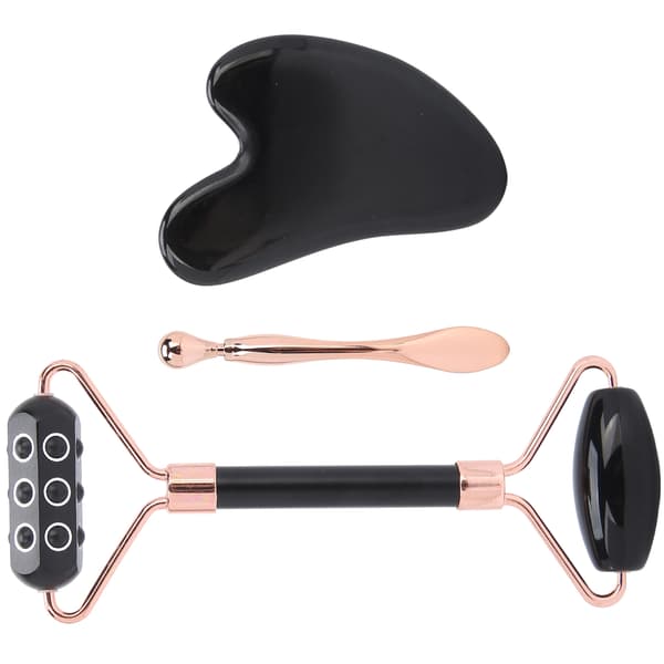 Ansikts germaniumrullmassager Ansikts Gua Sha skrapbräda Ögonkrämsskedset