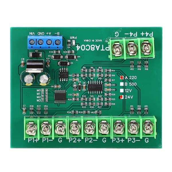 4-kanals PT100 RTD RS485 temperatursensorplade Temp-opsamlingsmodul Modstandssamler A220 -40-220℃ DC24V