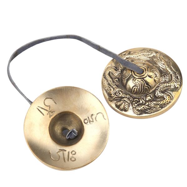 Håndlaget tibetansk meditasjonsklokke buddhistisk perkusjonsinstrument (#3)