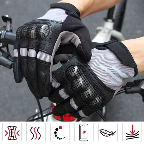 Vinter Unisex Anti-kollision Åndbare Cykelhandsker Cykeludstyr Sort (sort M)