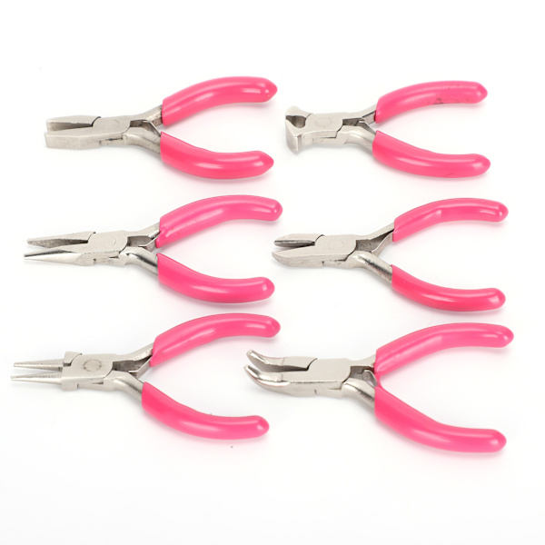 6-pack Mini-smyckestänger med väska DIY-smyckesklippare Tillverkningsverktyg för reparation av hårdvara