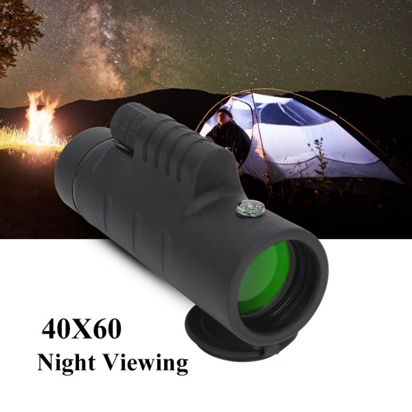 High Power High Definition Monocular Single Tube Telescope Glimmer Night Viewing 40X60(teleskop)