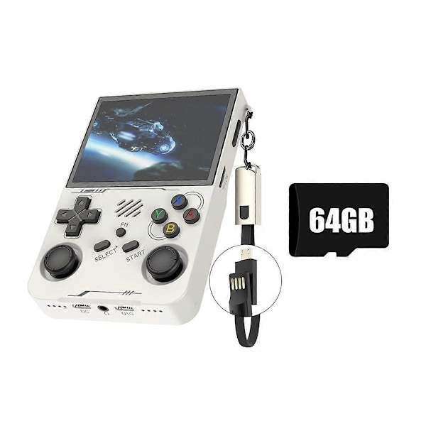R36XX Retro-käsikonsoli 64G 20000+ peliä lapsille lahjaksi A