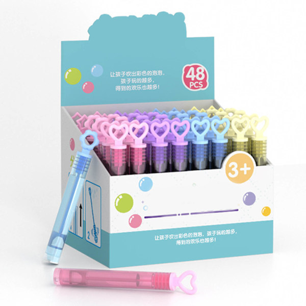 Hieno 48 kpl Bubble Wand Set - Kannettava ja söpö kuplasauva lelu lasten syntymäpäiväjuhliin ja ulkoilmahauskoihin