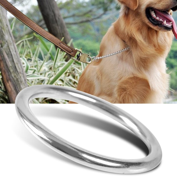 304 rustfrit stål båd marine svejset ring o rund ring poleret cirkel 6*45 mm