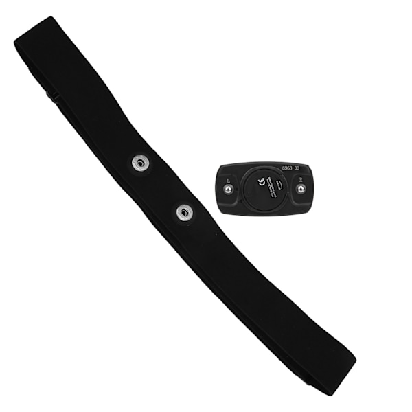 Bärbar bröstband Bluetooth Fitness Walking Belt Tillbehör Lång Batteritid Svart