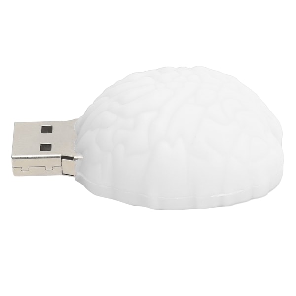 Memory Stick 2.0 USB Flash Drive Pendrive Bærbar Datalagring Cartoon Brain Doll White16GB