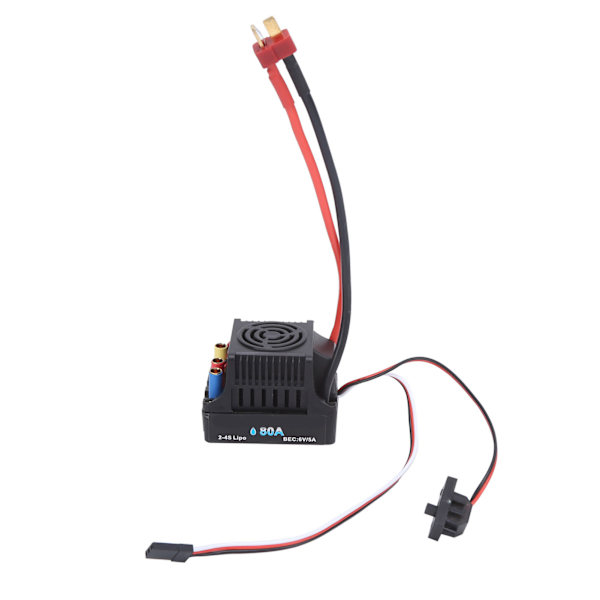 RC 80A børsteløs vanntett ESC elektronisk hastighetskontroller for 1/8 RC biloppgraderingsdeler
