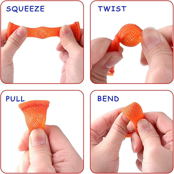 16st sensoriska mesh i marmor - Fidget Toys för ångestlindring och stressreducering