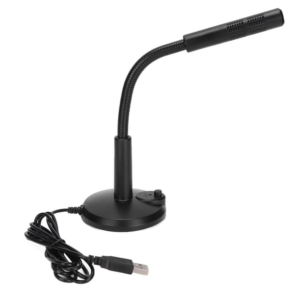 USB-bordsmikrofon Plug and Play rundstrålande mikrofon med mute-knapp för PS4-dator PC Laptop