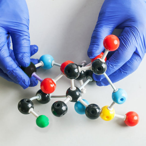 54 st XMM-067 molekylmodell byggsats 54 atomstruktur boll och pinne skalmodell