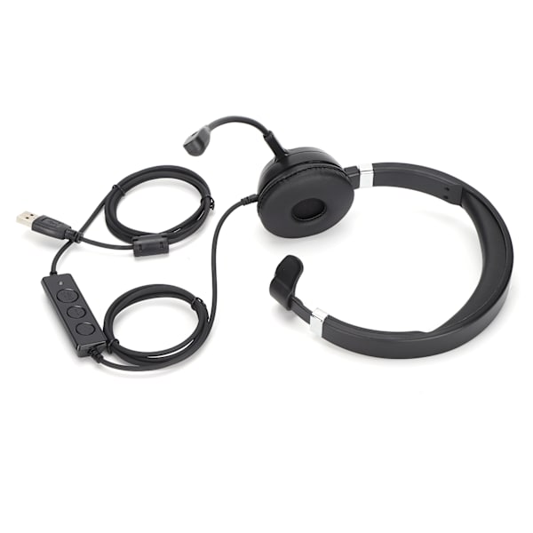 Puhelinluuri USB Singe‑Ear -puhelintoimistoluuri, jossa mikrofoni ja ääniohjaus