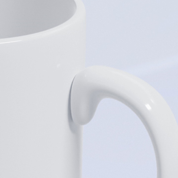 Word Keramisk Krus Minimalistisk Bred Mund Word Kaffe Krus til Spil Tema 8.1x8.1x9.5cm CCP322