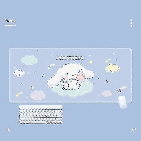 Kawaii Cinnamoroll Rand Stor Gaming Rand Computer Skrivebordsmåtte Zekai 300x600x2mm15
