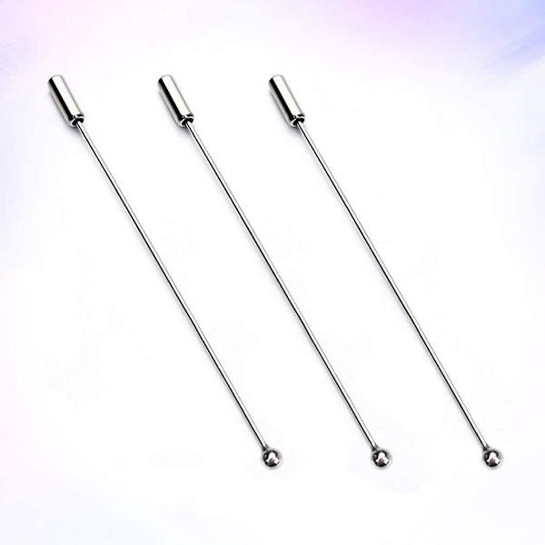 Metall säkerhetsnålar set - 20 st, idealisk för DIY smycken, kostym, slips, hatt, halsduk, silver