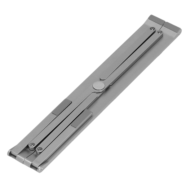 Bærbar computer stand i aluminiumlegering, foldbar, justerbar, bærbar skrivebordscomputerholder til 10-17 tommer tablet-notebook, grå