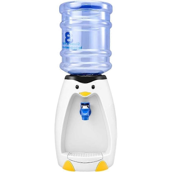 2,5L Mini Sød Pingvin Vanddispenser med Vandspand Drik 8 Glas Vand til Studenterkollegium
