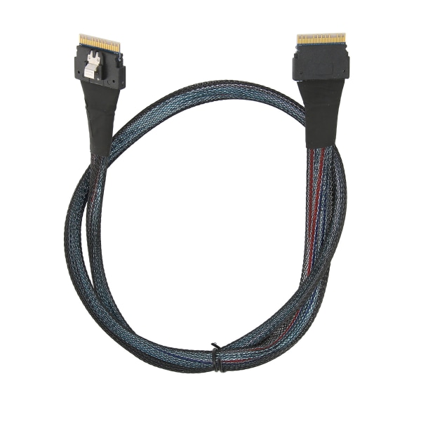 Dataöverföringskabel Slim SAS SFF-8654 8i till SFF-8654 8i 24Gbps SAS4.0 30AWG adapterkabel0,8m / 0,9yd