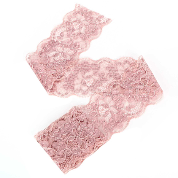 Blonderibbon Bølgemønster Nylon Dekorativt Tilbehør til Tøj 6cm Bred 10 Yards Lang