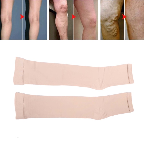 1 par unisex benlindring Smärta Lår Högkompressionsstrumpor Tryck åderbråcksstrumpor