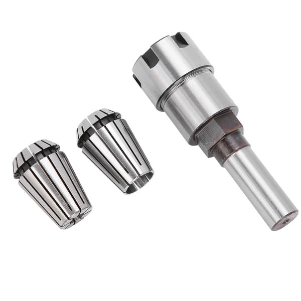 3 stk. spændepatron fræser (6,5 mm+13 mm) + forlængerstang 1/2 skaft CNC drejeværktøj