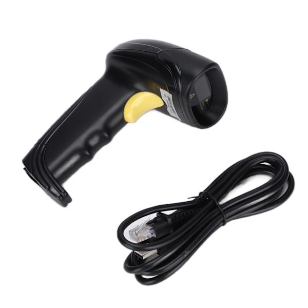 Strekkodeskanner USB kablet laser 1D 640x480 CMOS-sensor manuell støtsikker håndholdt strekkodeleser for supermarked