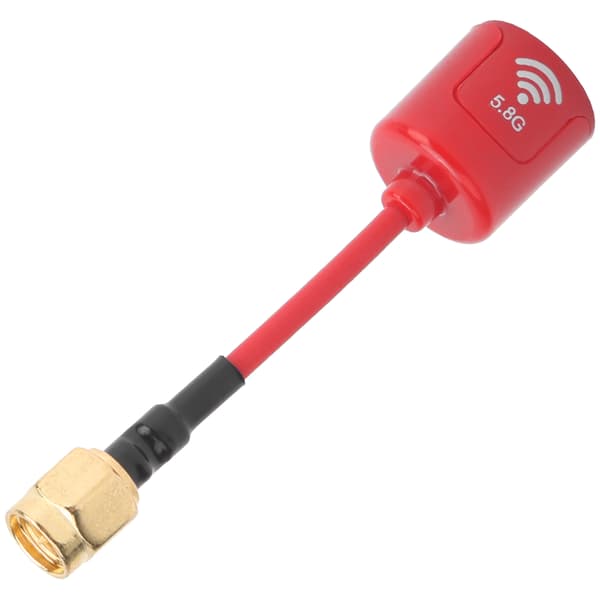 Professionel 5.8GHZ 2.8dbi Antenne Signalforstærkning Antenne Tilbehør til FPV Racing RC Drone Rød SMA