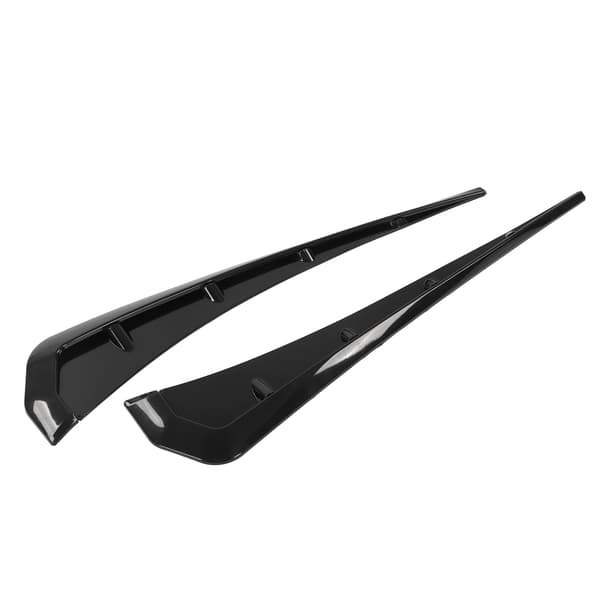 2 stk. Bil Mudguard Side Wing Air Vent Cover Trim Sort Eksteriørtilbehør Universal til bil