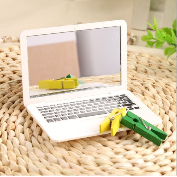 Mini Lomme Laptop Spejl Computer Glas Spejl Hjem Notebook Spejl