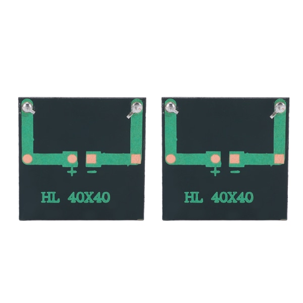 2stk 2V 210mA Micro Solar Panels Mini Solar Cells DIY Elektriske Lekematerialer Fotovoltaiske celler Lader 40x40mm/1.6x1.6in