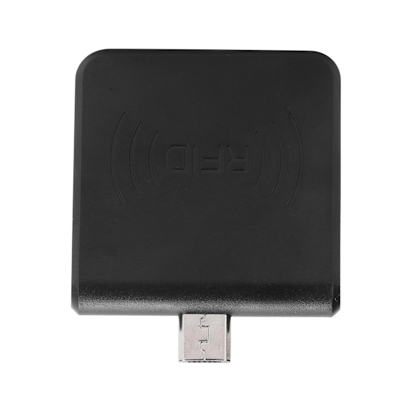 W86 Micro USB Mobiltelefonkortleser Bærbar for RFID Mobil-ID-leser for Android Svart