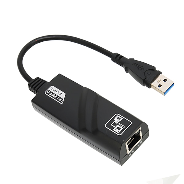 USB 3.0 Ethernet-adapter 1 Gbps overføring Bred anvendelighet Bryter Ethernet-adapter for bærbar PC nettbrett