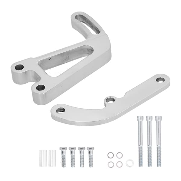 3 stk. bilservostyring monteringsbrakett krompolert erstatning for CHEVY LWP SMALL BLOCK 262‑400