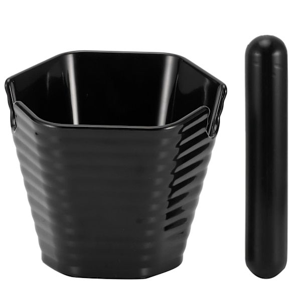 Hexagonal stil kaffeknacklåda Halkfri kaffesumpshink med knockbar Hushållssvart