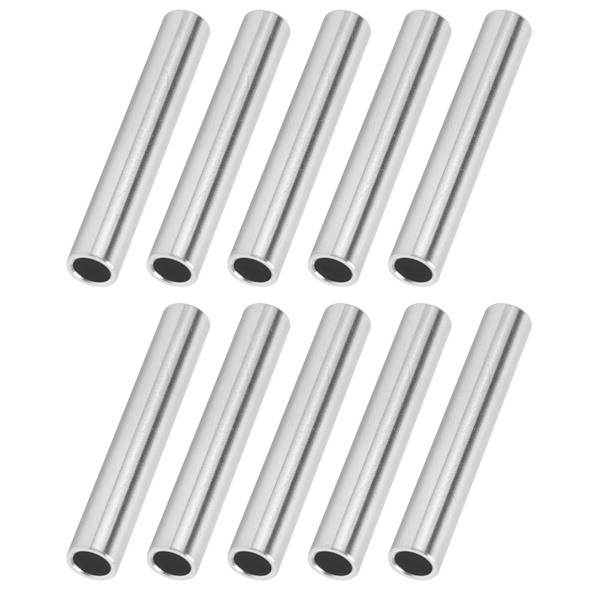 10 stk. aluminiumsrør sømløst rør rett rør 8x6 mm 2 tommer lengde erstatning 6100-0608-0050