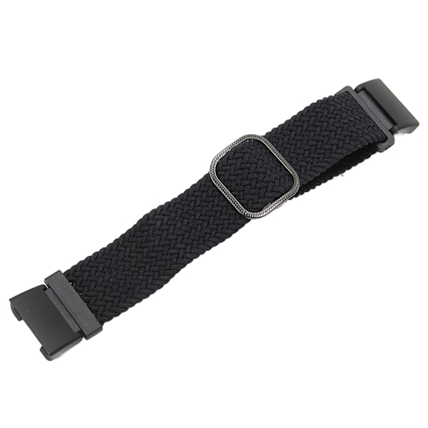 Elastiskt watch för Redmi Watch 2 Justerbar legeringskontakt Vävt watch i nylon Svart