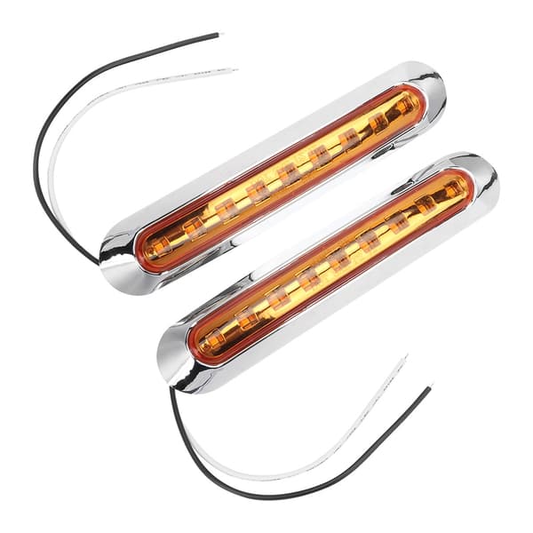 2 stk 9 LED sidemarkeringslys signalvarsellampe for tilhenger lastebil