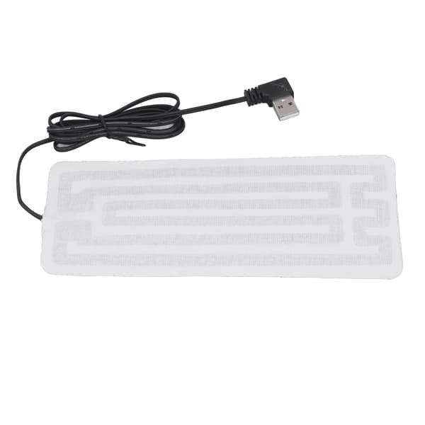 USB Värmefilm 7.5x3.5in Säker Hållbar Kolfiber Maskintvättbar USB Värmedyna för Midja Kropp Vinter