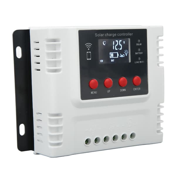 12V 24V 48V Solar Opladningsregulator Overopladningsbeskyttelse Solpanel Batteriregulator med LCD-display 40A
