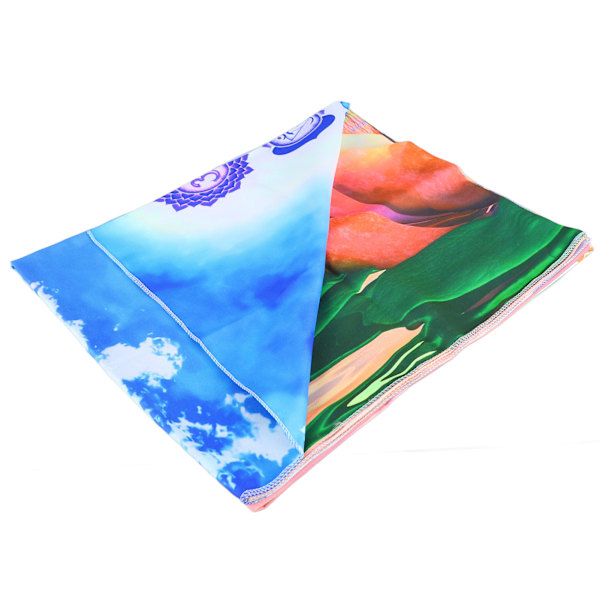 Fluorescerande blomma gobeläng UV lysande blomma gobeläng svart ljus vägg hängande gobeläng för sovrum sovsal GTYJ(57) 150X130cm / 59X51in