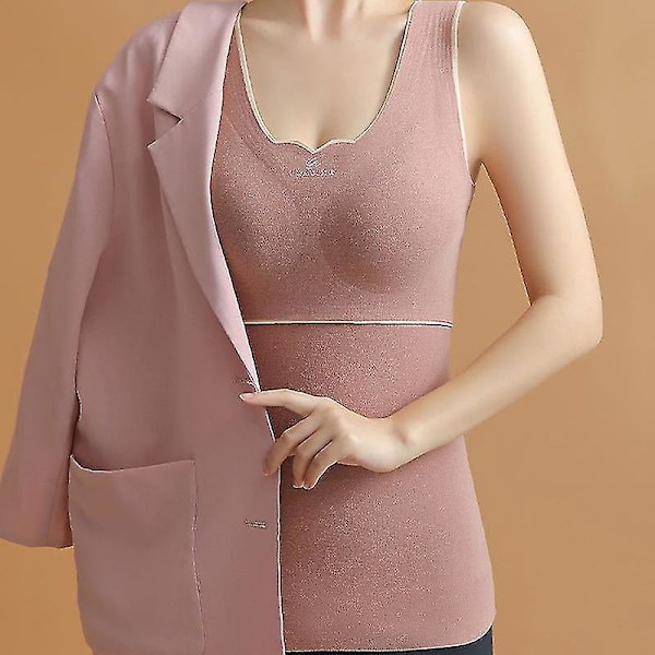 Smallast Slim Fit Seamless Camisole Väst med Inbyggd BH för Kvinnor