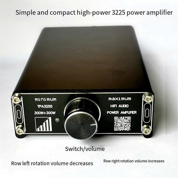 Opgraderet TPA3255 Feber-Grade HIFI Digital Effektforstærker Board 300Wx2