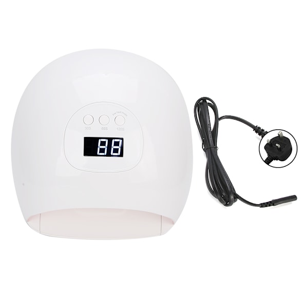 72W Professionel Neglelampe Gel Polish UV LED Lys Hærdende Neglekunst Udstyr UK Stik 110~240V