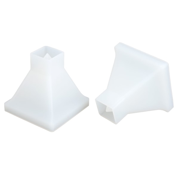 2 stk pyramideforme DIY krystalepoxyforme stor pyramide silikone håndlavet epoxyharpiksform hjemmedekoration