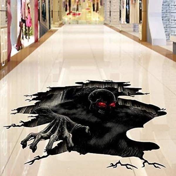 Halloween-haamu käsi lattia- ja seinätarra - Pelottavat taikatarrat baariin, pubiin ja sänkyyn