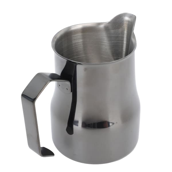 Mælkekande 450ML 304 Rustfrit Stål Skumkop Drypfri Kaffe Dampkande Titanium Sort